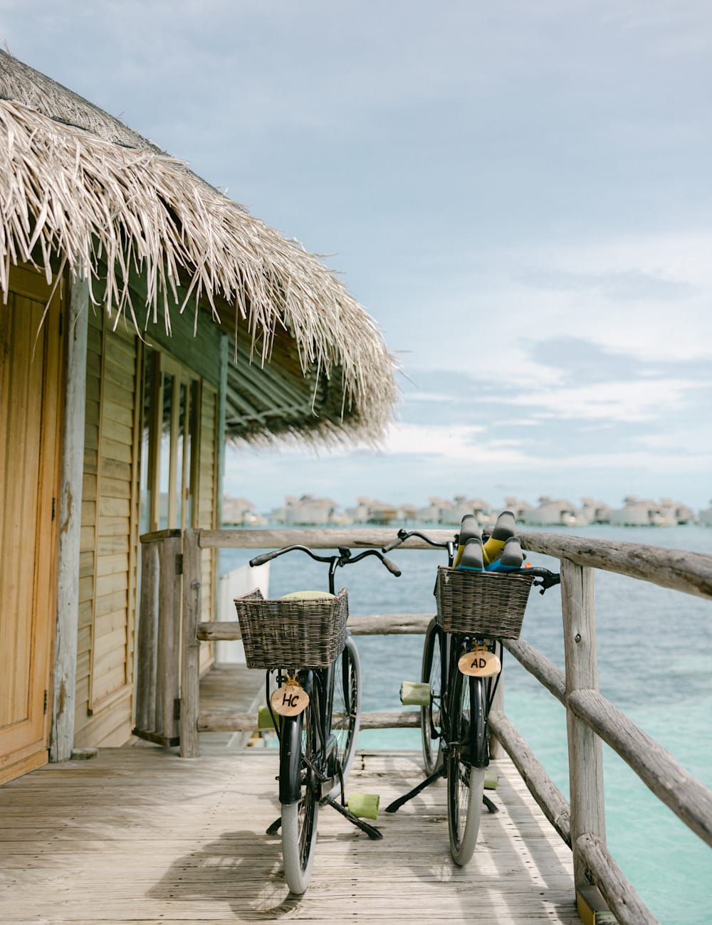 Personalised bikes at Six Senses Laamu, by Holly Clark for Mr & Mrs Smith