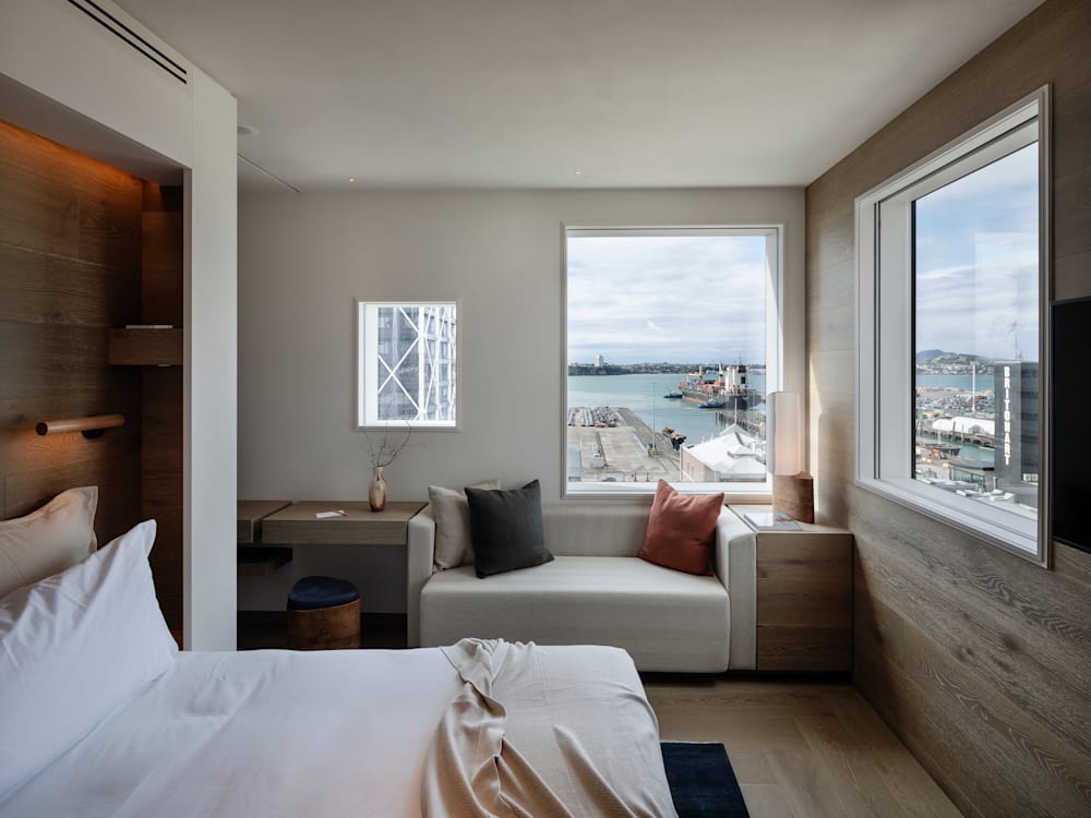 Bedroom views at Hotel Britomart, Auckland | Mr & Mrs Smith