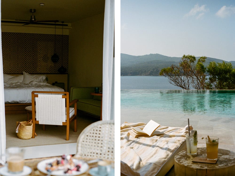Bedroom and pool at Six Senses Ibiza | Mr & Mrs Smith 