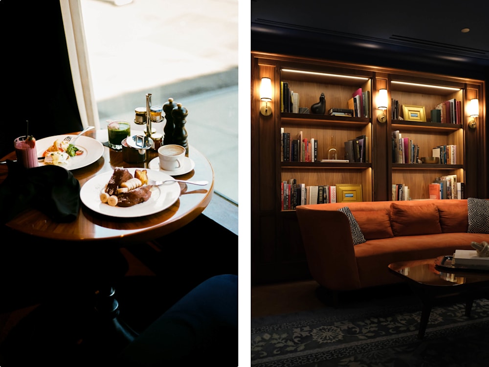 Lounge and cuisine at Newbury Boston | Mr & Mrs Smith