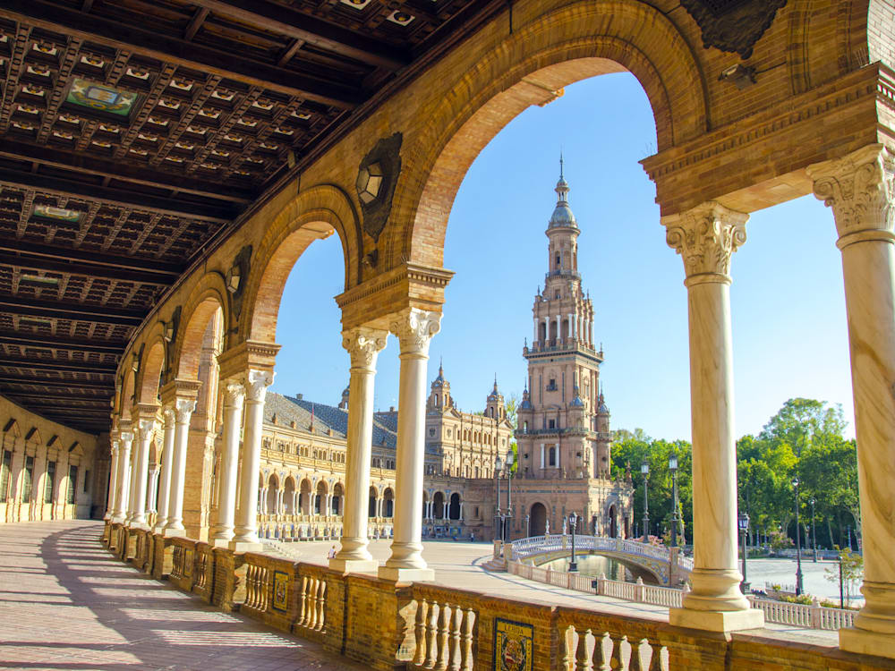 Plaza de Espana in Seville Spain