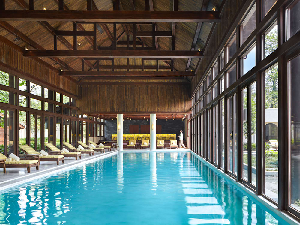 Spa swimming pool at Six Senses Qing Cheng Mountain | Mr & Mrs Smith