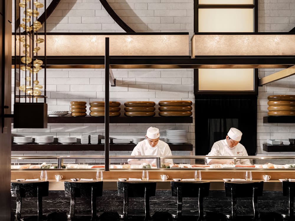 Chefs working in the kitchen at One&Only Cape Town