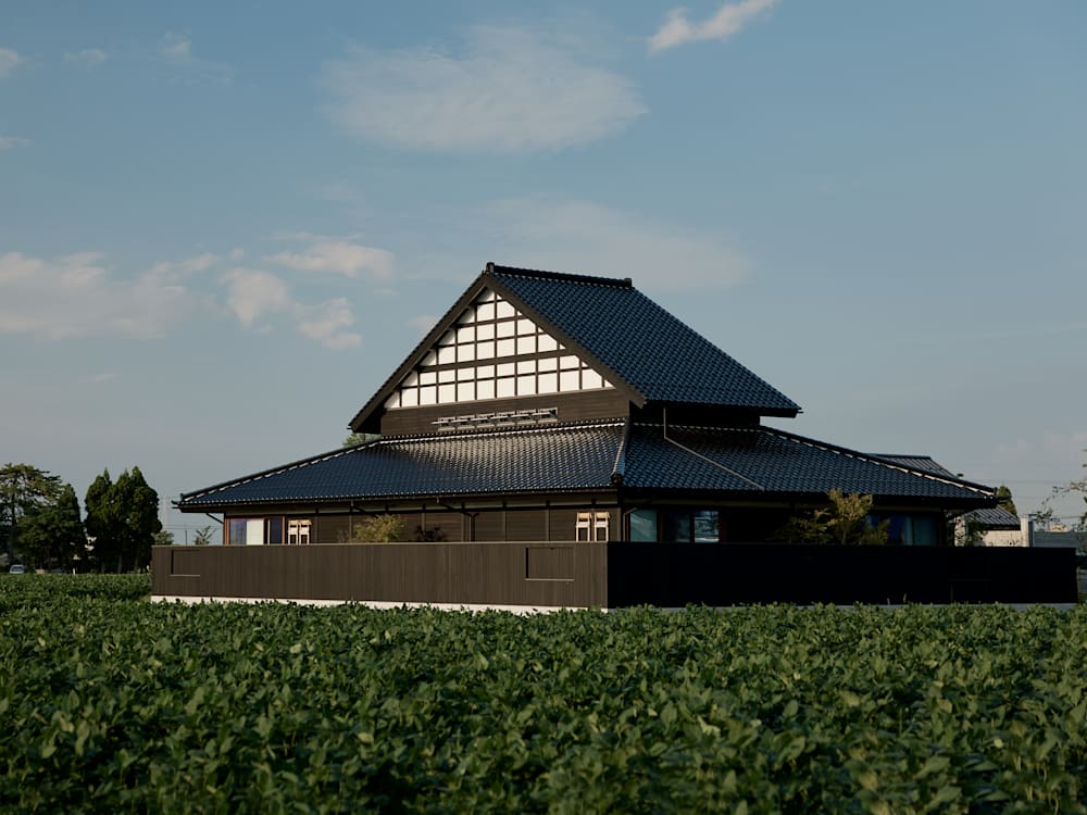 Hotel with typical Japanese architecture