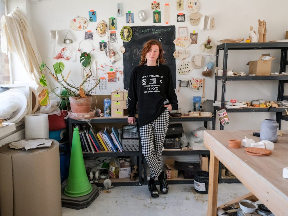 Artist Alma Berrow in her studio by Michaela Watkinson for Mr & Mrs Smith