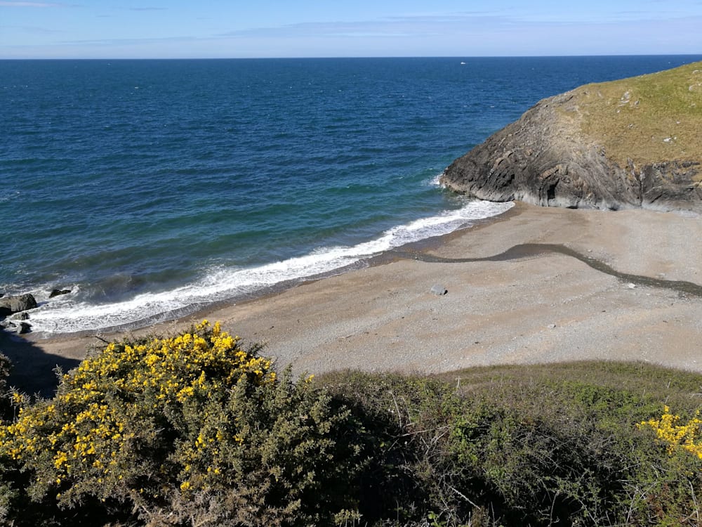 Quiet beach in Wales