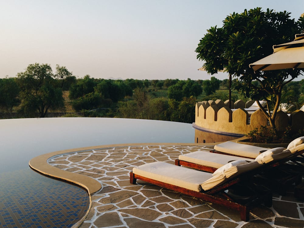 Mihir Garh hotel pool in India | Mr & Mrs Smith