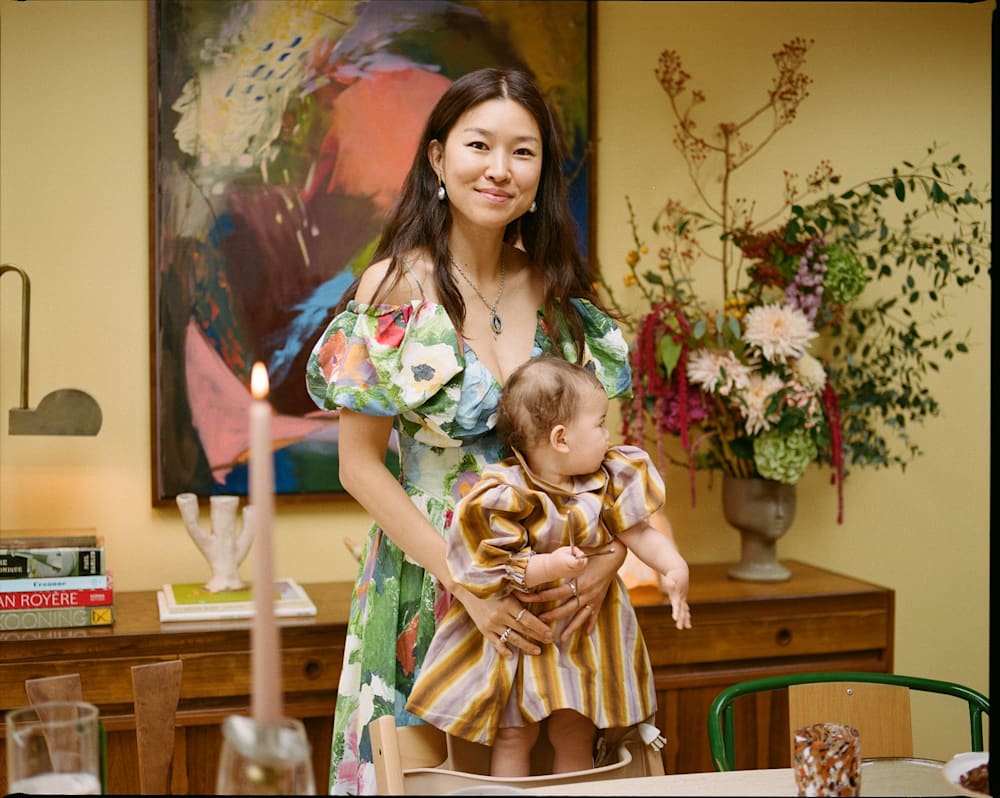 Rejina Pyo and Jordan Bourke in their kitchen, photographed by Lily Bertrand-Webb | Mr & Mrs Smith